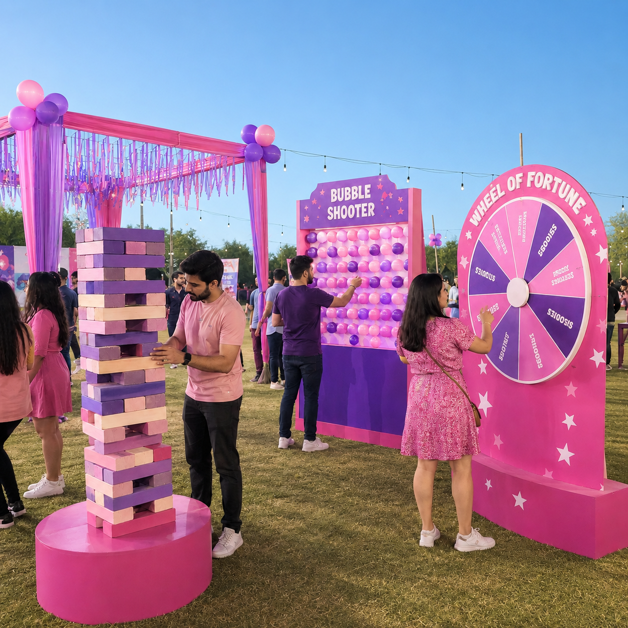 Carnival themed setup by Nagar Events