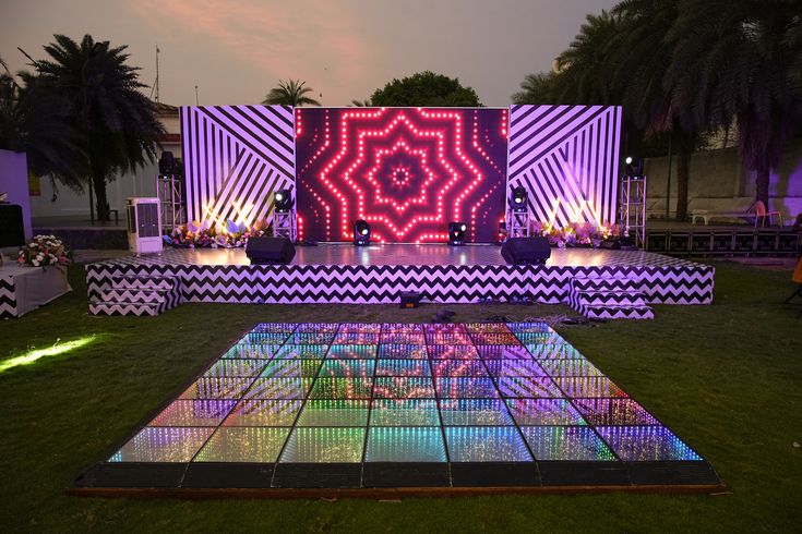 Sangeet stage decor by Nagar Events
