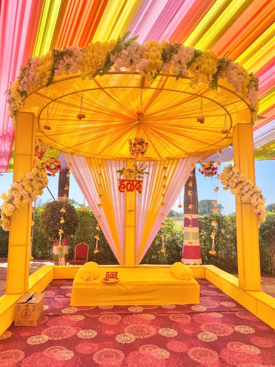 Haldi ceremony decor by Nagar Events