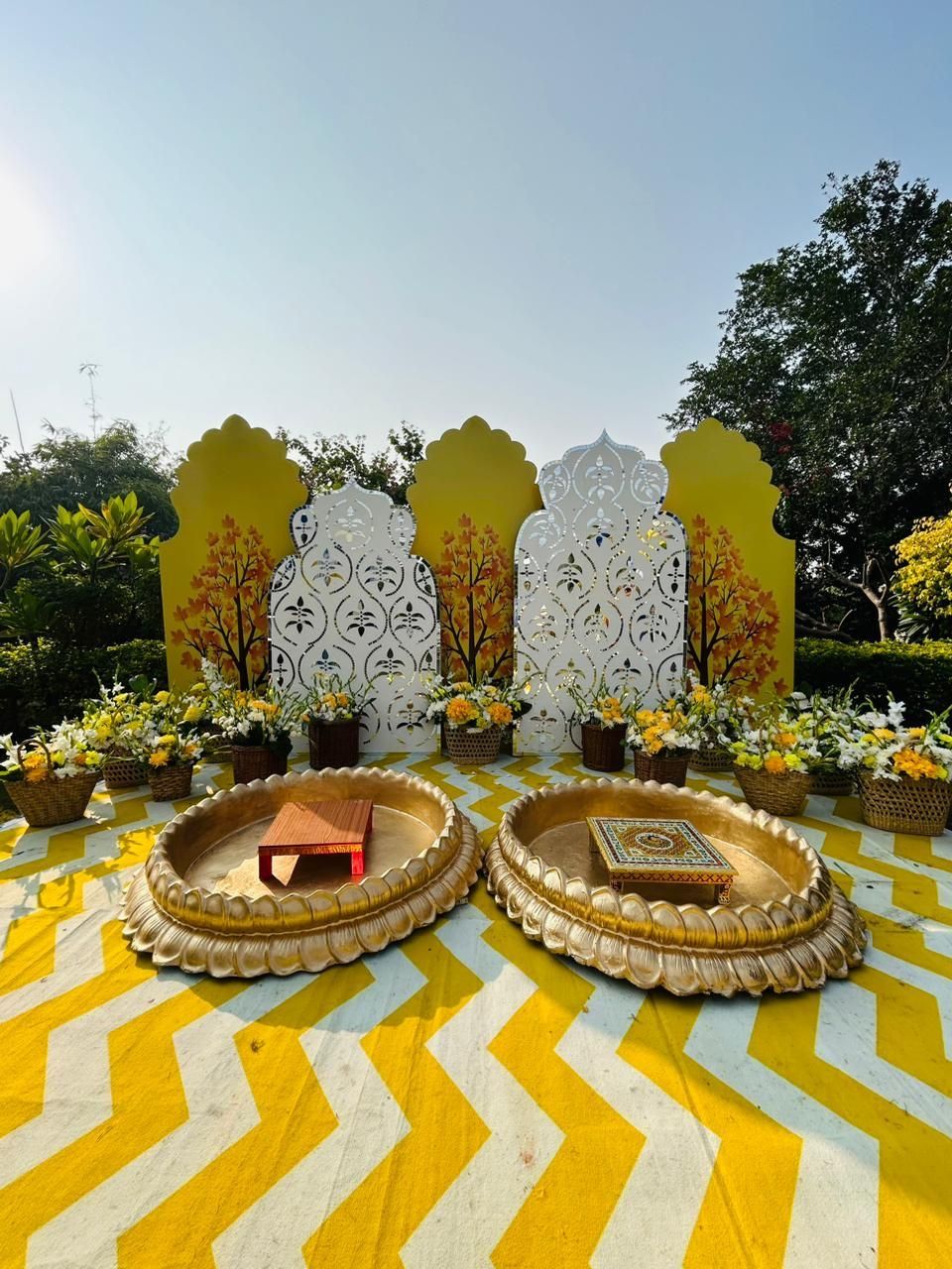 Haldi ceremony setup by Nagar Events