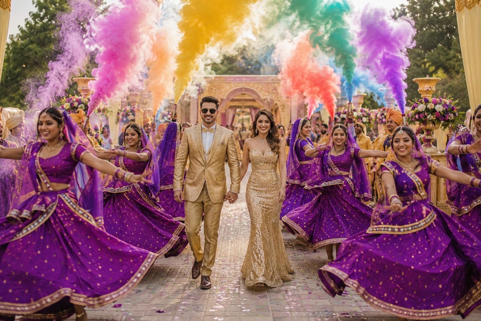 Nagar Events couple entry moment