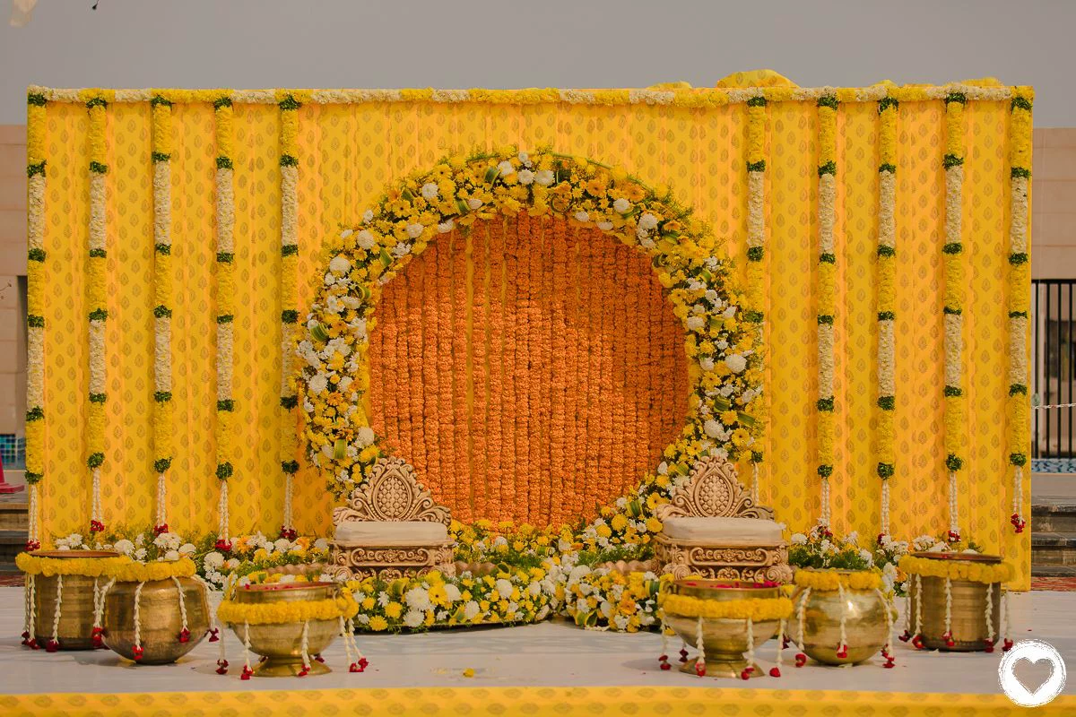 Haldi function decoration by Nagar Events