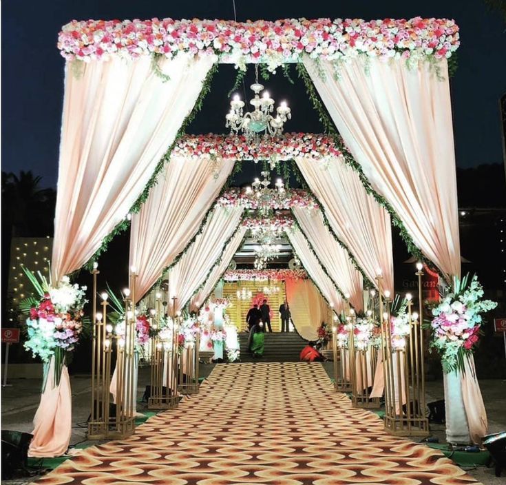 Wedding entry decoration