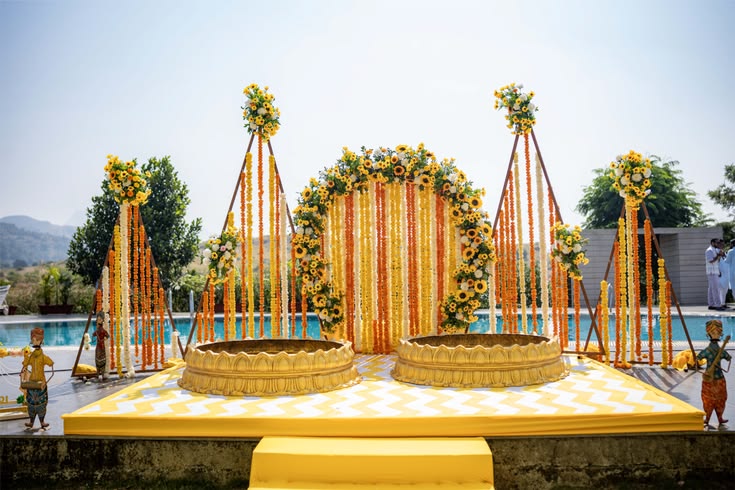 Haldi ceremony styling by Nagar Events