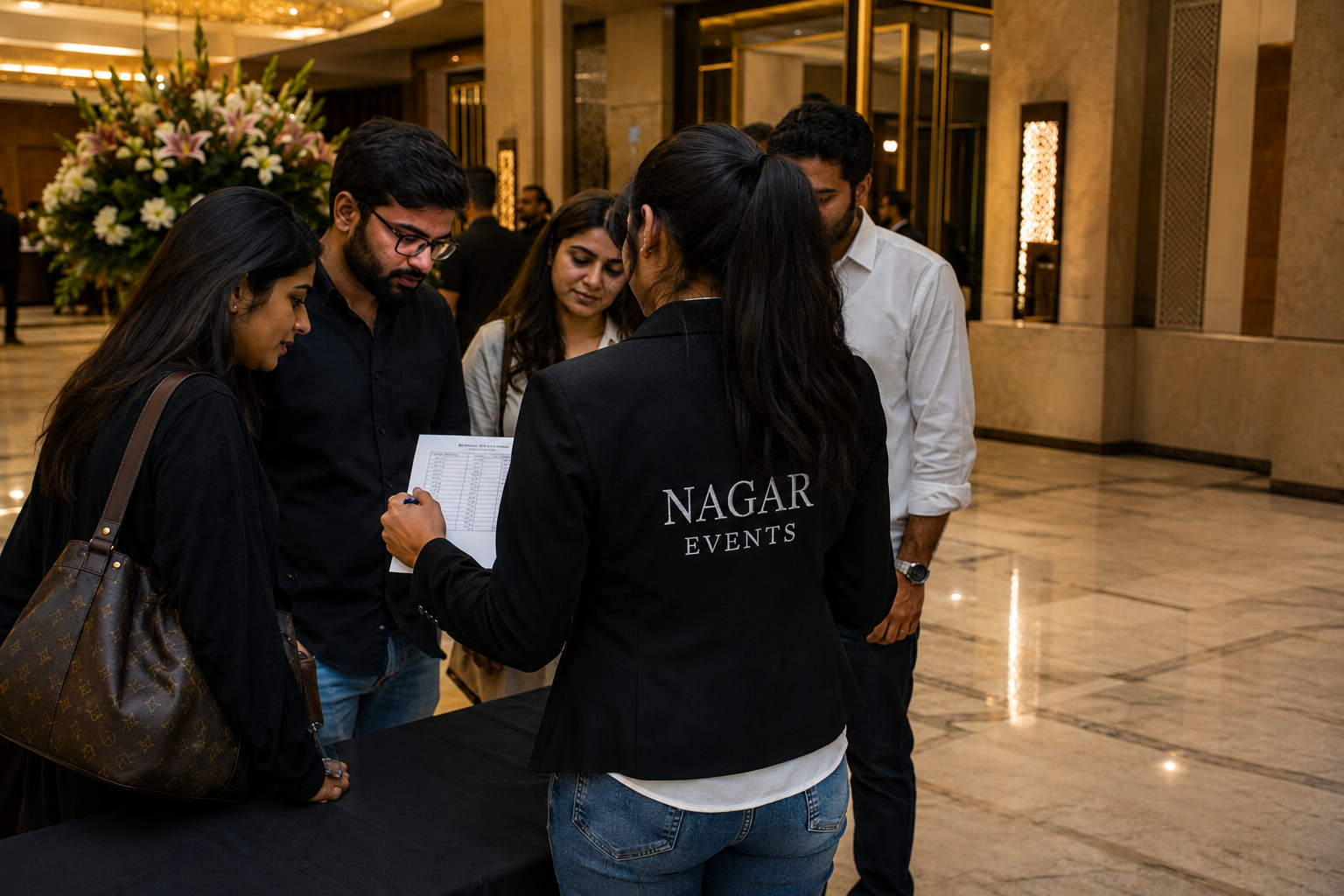 Hospitality Management at a Nagar Events celebration