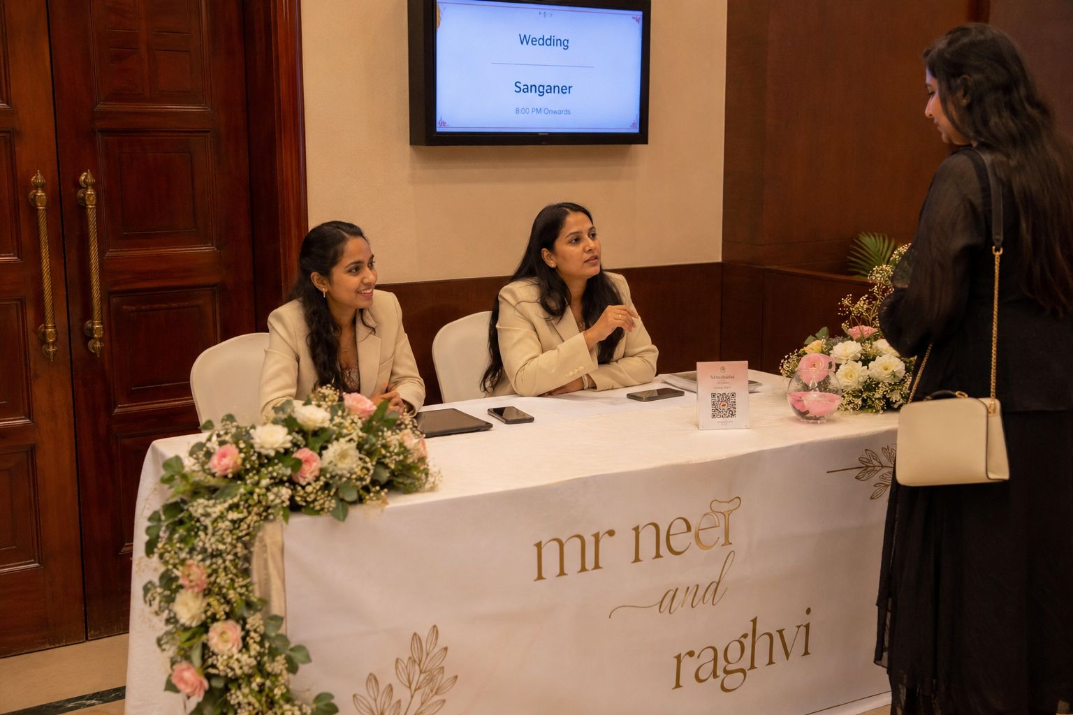 Nagar Events hospitality team welcoming guests