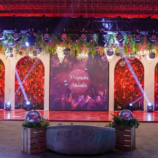 Sangeet stage decoration