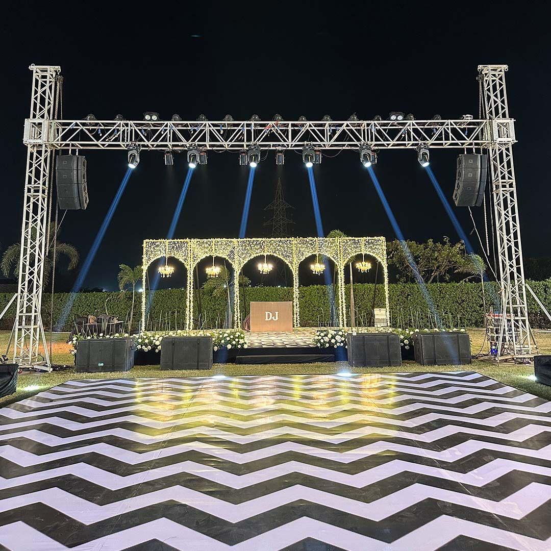Sangeet performance stage by Nagar Events