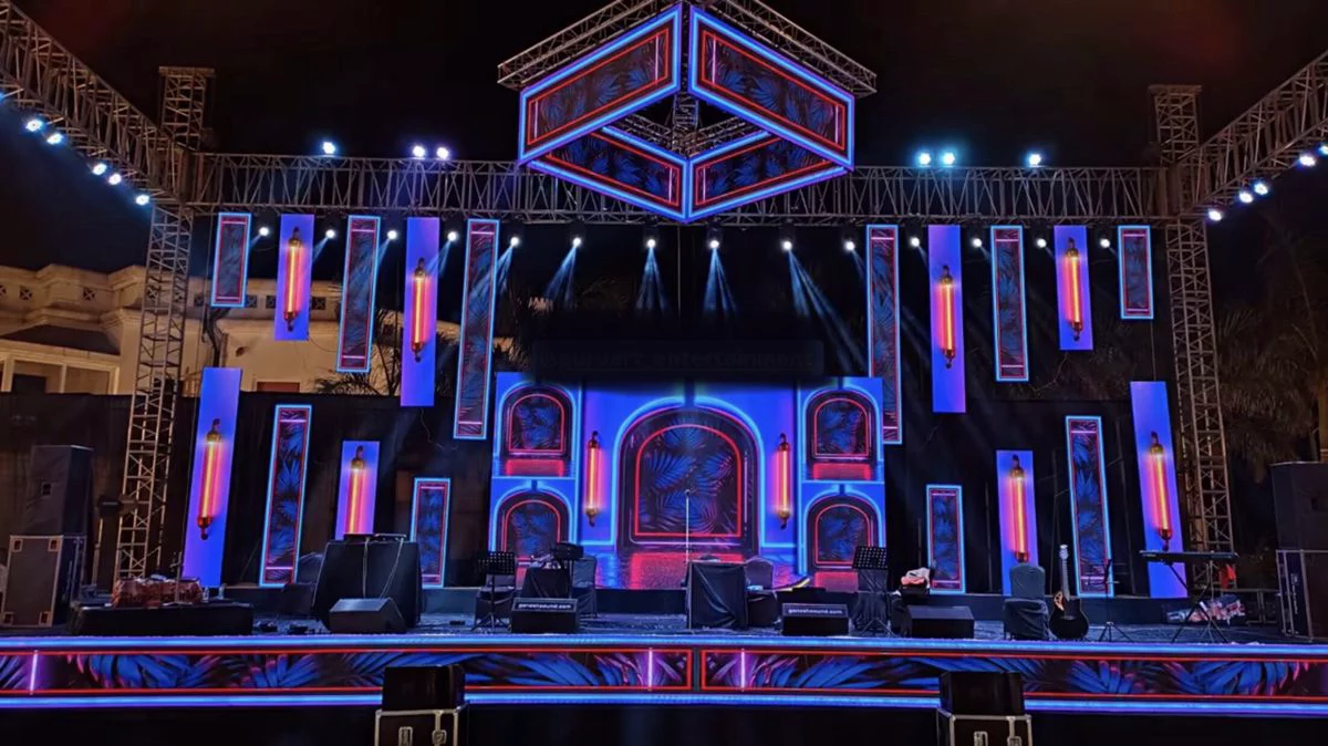 Sangeet stage design by Nagar Events