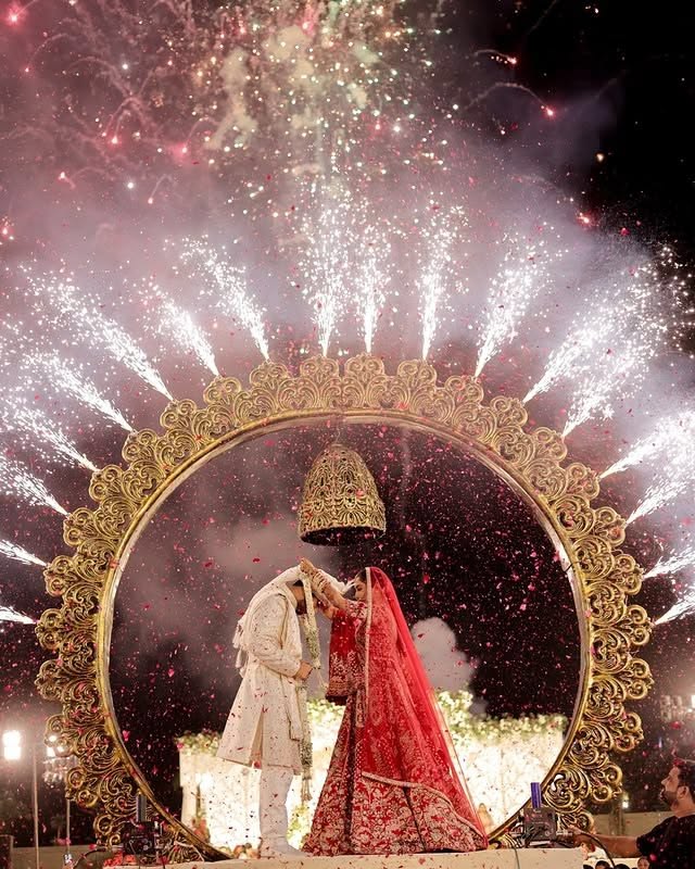 Varmala ceremony celebration by Nagar Events
